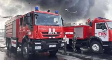 Bakıda binada yanğın oldu