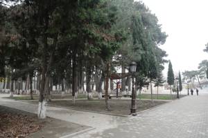 Xudat şəhərində əsaslı təmir olunan Heydər Əliyev adına parkda son tamamlanma işləri görülür (FOTO)