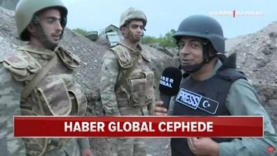 &ldquo;Haber Global&rdquo;ın m&uuml;xbiri &ouml;n xətdəki əsgərlərimizin yanında - Xəbər şəkili